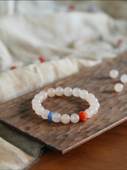 Crystal Beaded Bracelet | Eternal Heart Bracelet