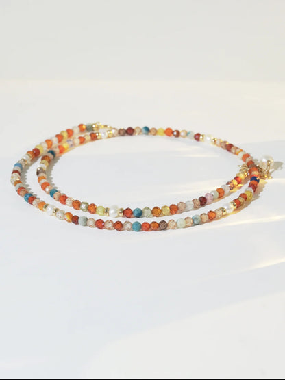 Crystal Beaded Necklace | Equilibrium Necklace