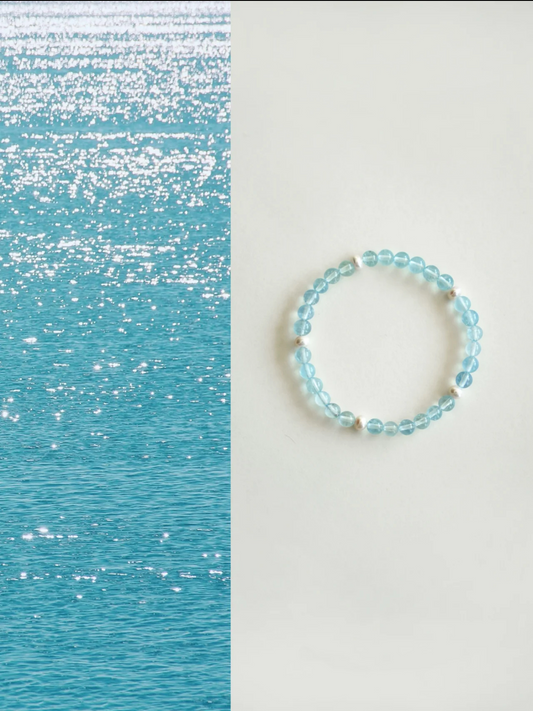 Crystal Beaded Bracelet Ocean Embrace Bracelet